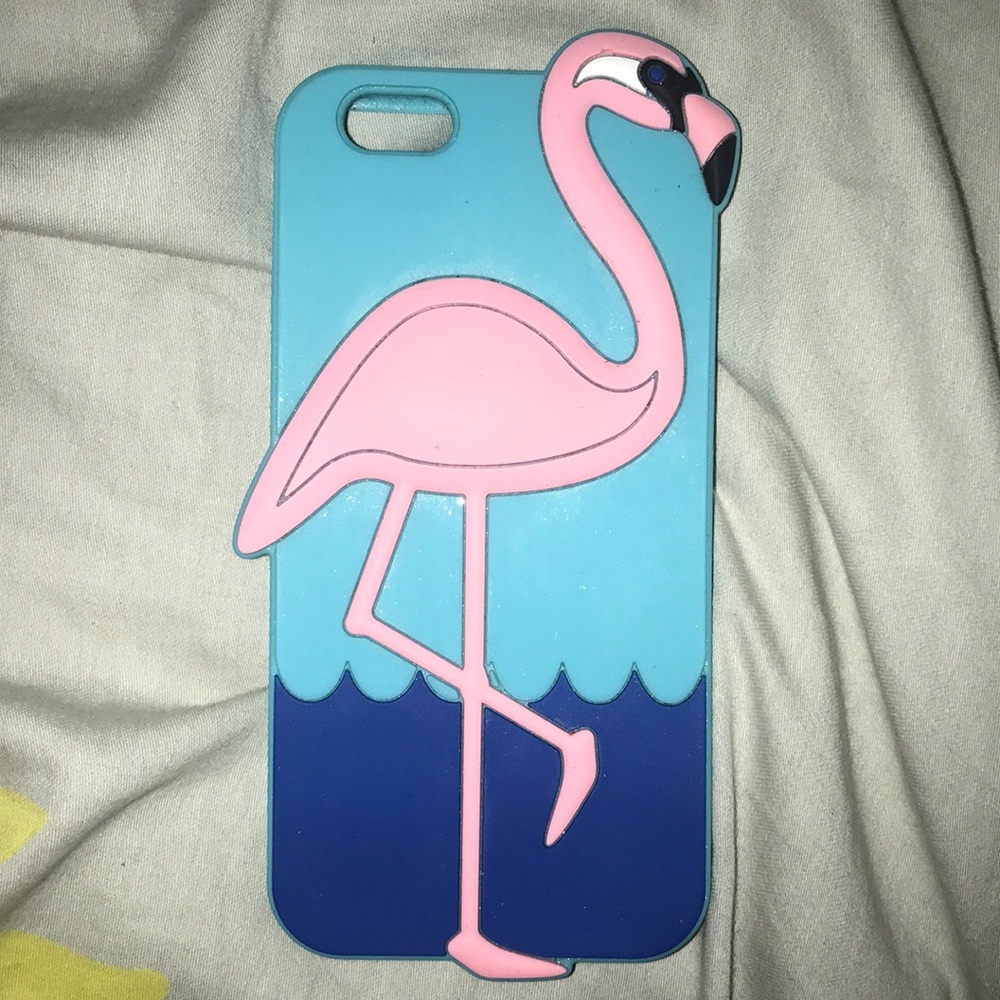 Flamingo silicone phone case